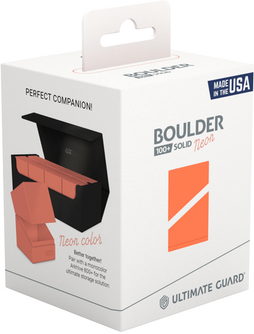 Ultimate Guard - 100+ Boulder - Solid Neon Orange