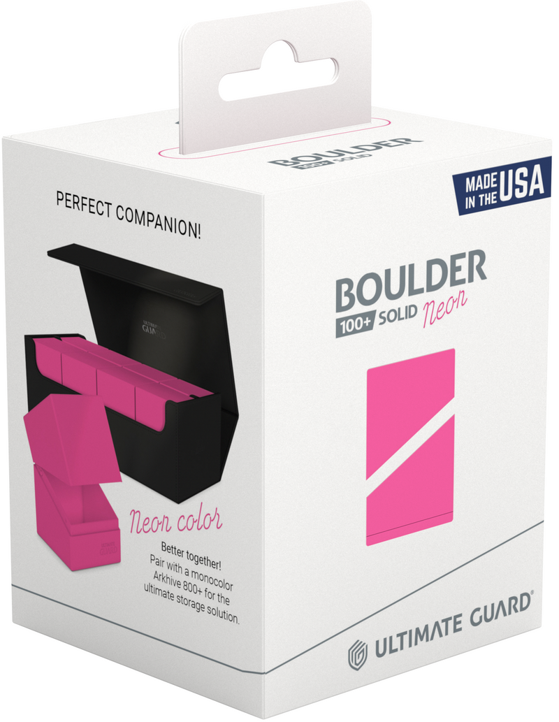 Ultimate Guard - 100+ Boulder - Solid Neon Pink