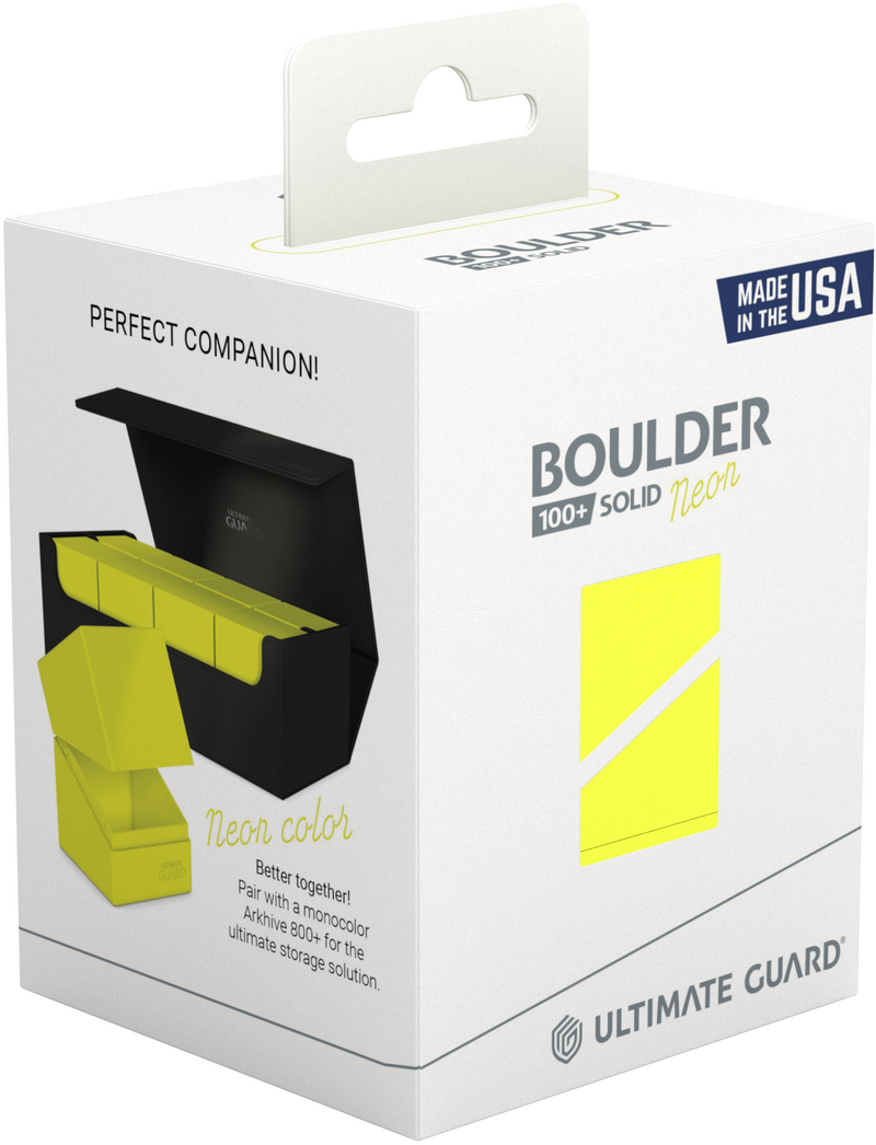 Ultimate Guard - 100+ Boulder - Solid Neon Yellow