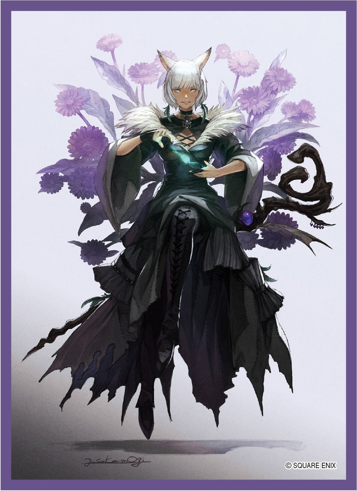 Final Fantasy - Y'shtola (Purple Floral) - Card Sleeves (100ct)