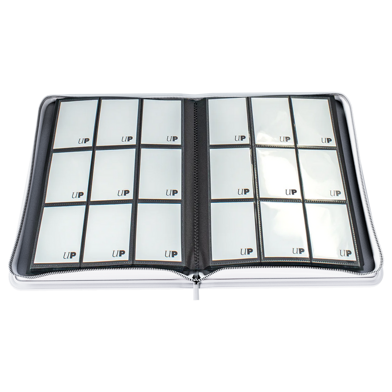 Ultra PRO: 9-Pocket Zippered PRO-Binder - Vivid (White)