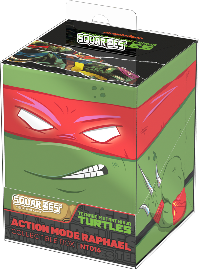 Ultimate Guard: Squaroes: Teenage Mutant Ninja Turtles 100+ Deck Box - Action Mode Raphael