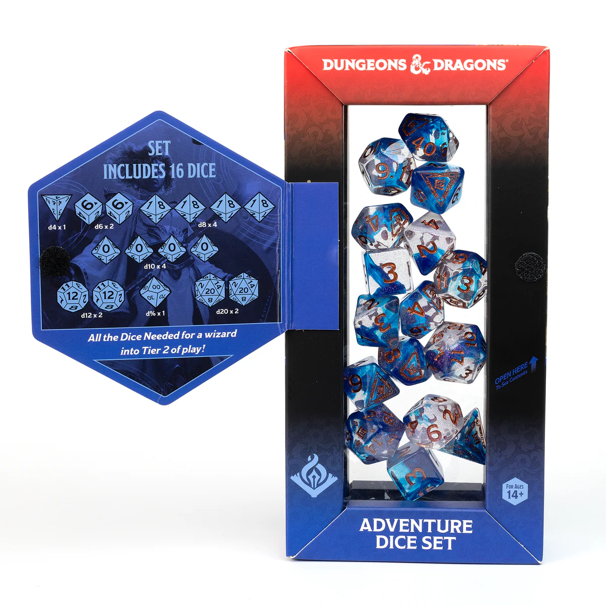 Sirius Dice: Adventure Dice Set - D&D Wizard: Blue