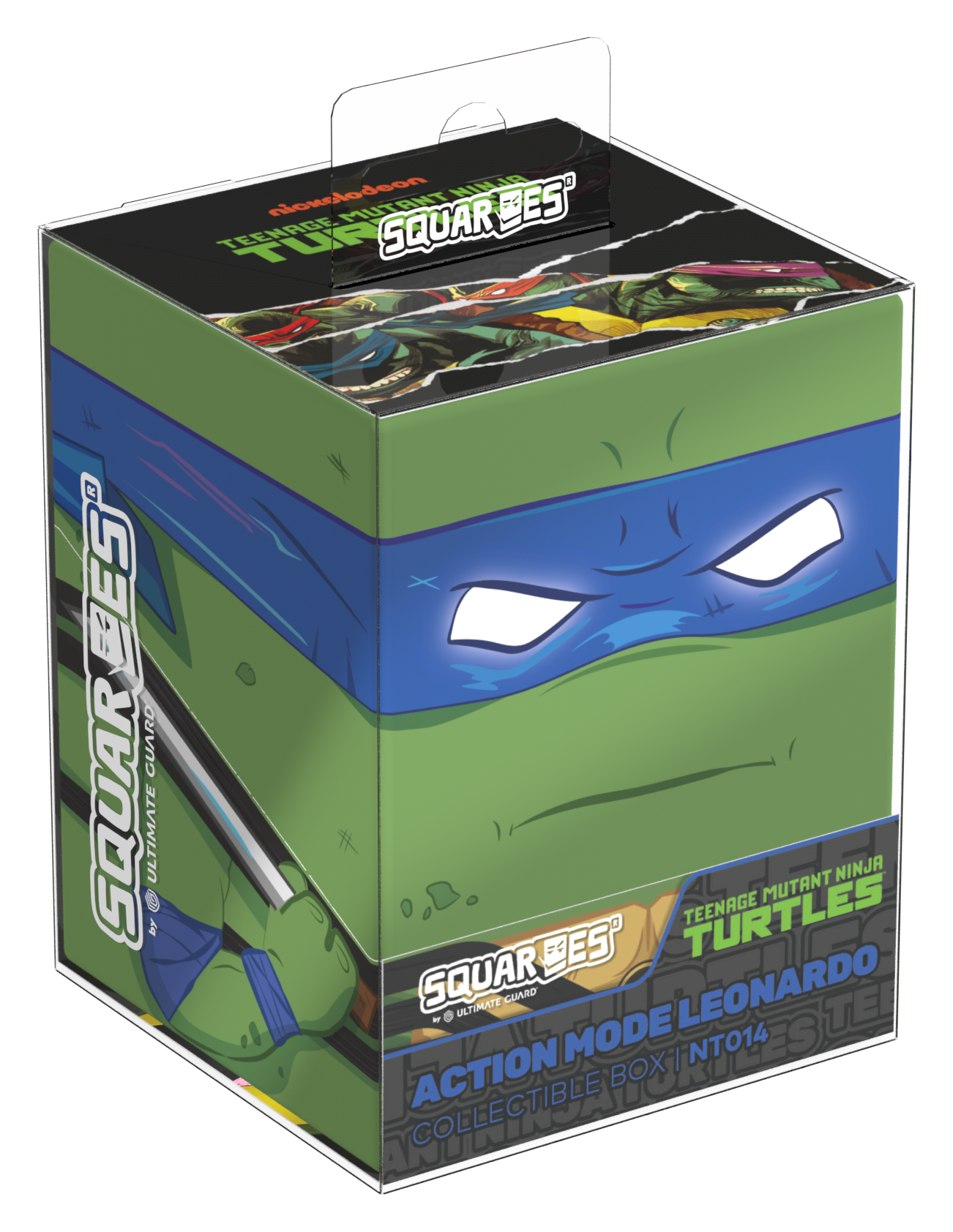 Ultimate Guard: Squaroes: Teenage Mutant Ninja Turtles 100+ Deck Box - Action Mode Leonardo