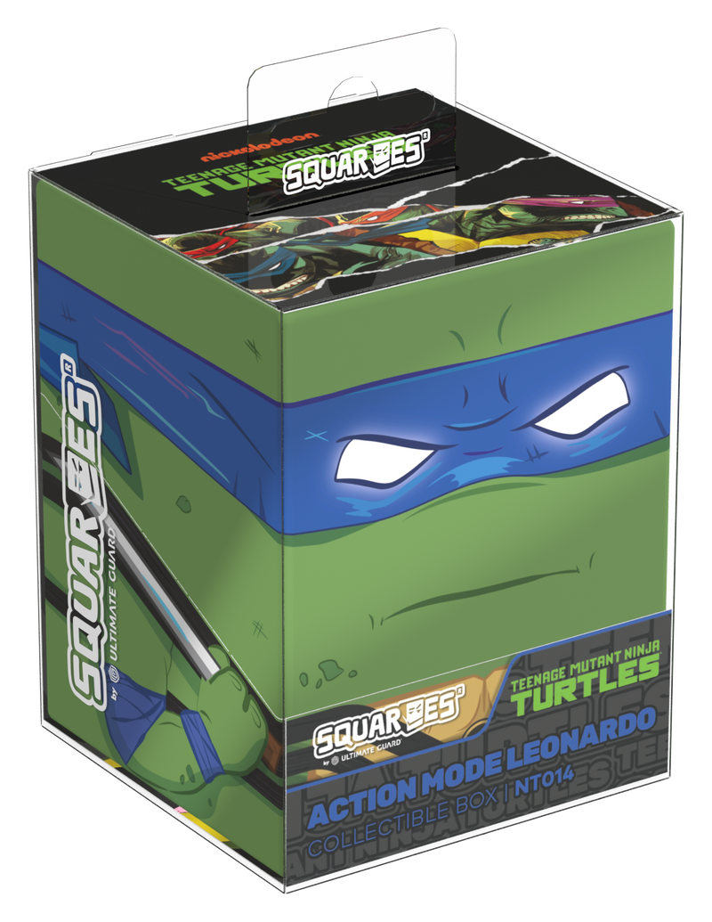 Ultimate Guard: Squaroes: Teenage Mutant Ninja Turtles 100+ Deck Box - Action Mode Leonardo