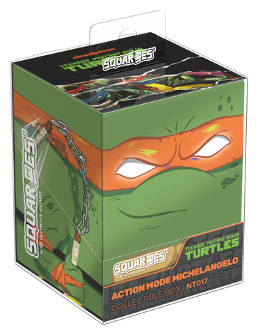 Ultimate Guard: Squaroes: Teenage Mutant Ninja Turtles 100+ Deck Box - Action Mode Michelangelo