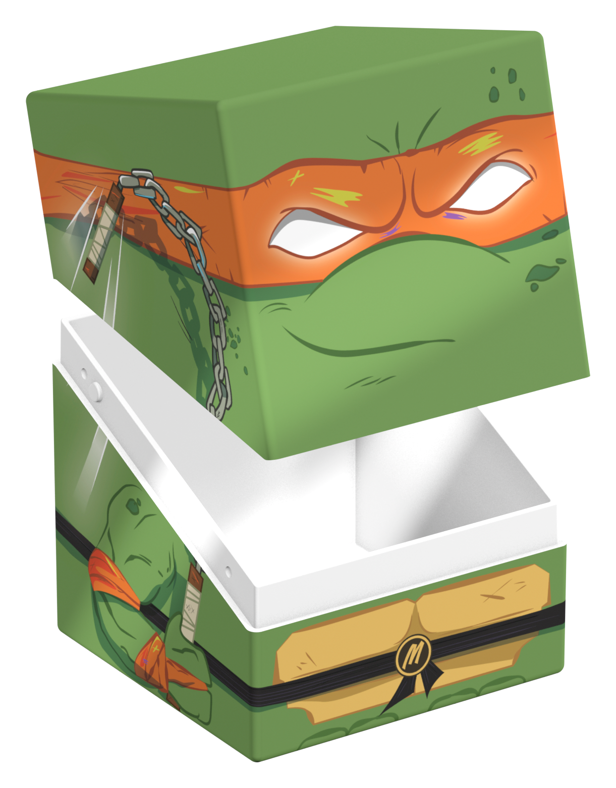 Ultimate Guard: Squaroes: Teenage Mutant Ninja Turtles 100+ Deck Box - Action Mode Michelangelo