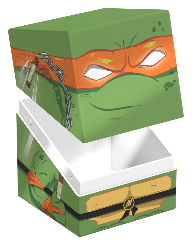 Ultimate Guard: Squaroes: Teenage Mutant Ninja Turtles 100+ Deck Box - Action Mode Michelangelo