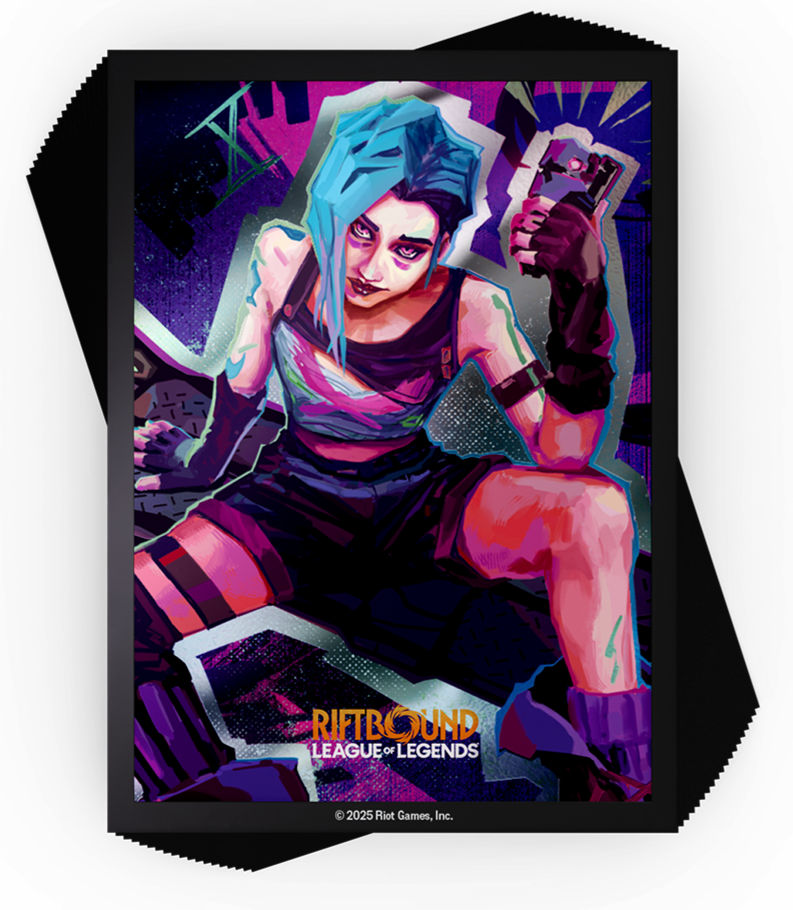 Riftbound: League of Legends TCG Art Sleeves - Standard Size - 100ct - Origins - Jinx