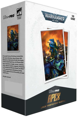Ultra PRO: APEX Deck Protector Sleeves - Adeptus Astartes (Warhammer 40k) (105-pack)