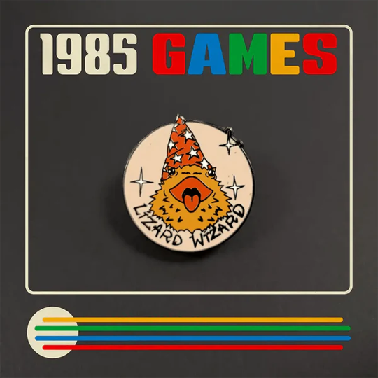 1985 Games - Enamel Pin - Lizard Wizard