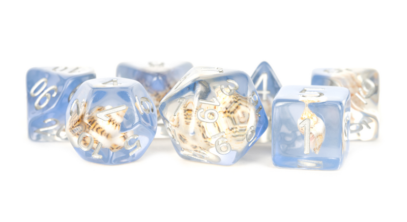 Metallic Dice Games - Real Sea Conch - 16mm Dice Set