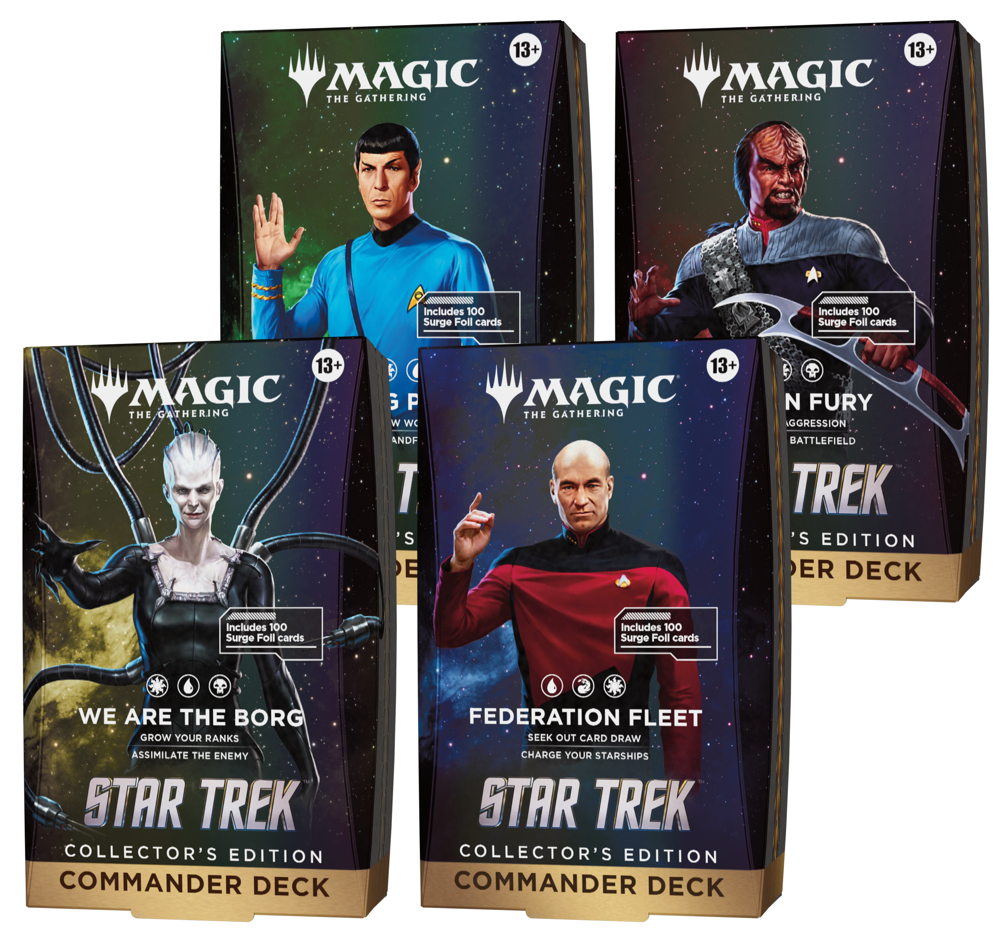 Star Trek Commander Deck Set of 4 (Collector's Edition) [DELAYED]