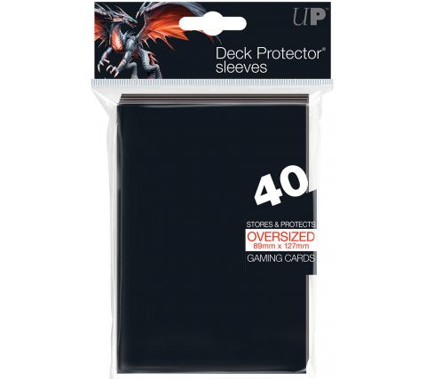 Ultra PRO: Oversized 40ct Sleeves Top Loading (Black)