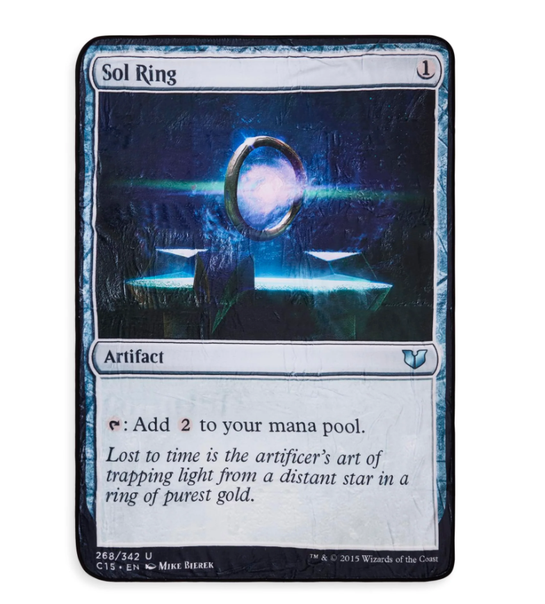 Magic: The Gathering - Fleece Throw Blanket - Sol Ring