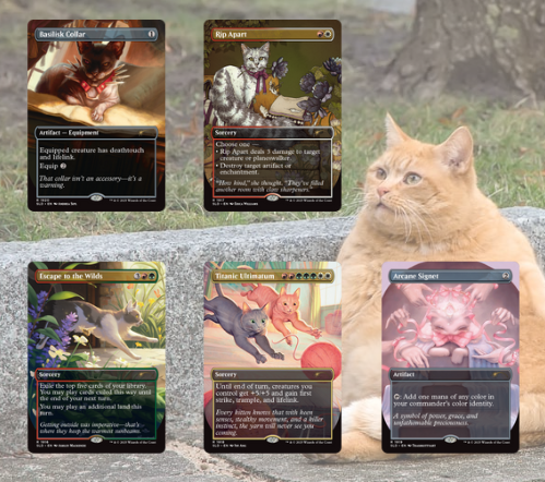Secret Lair Drop: Cats Are Better Than Dogs (Rainbow Foil Edition)