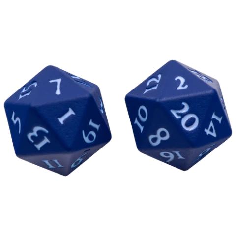 Ultra PRO Heavy Metal Vivid Blue D20 Dice Set