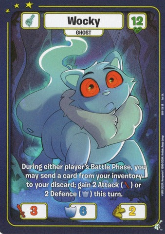 Wocky (Ghost) - Defenders of Neopia - 1st Edition