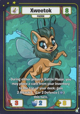 Xweetok (Faerie) - Defenders of Neopia - 1st Edition