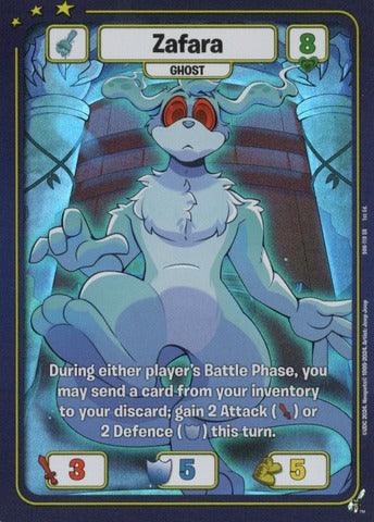 Zafara (Ghost) - Defenders of Neopia - 1st Edition